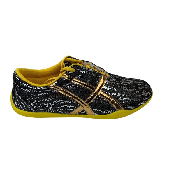 Budosaga Wushu Routine Competition High Performance Shoes Black Metallic Women 7 - Picture 4 of 13